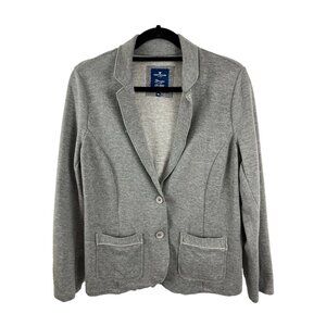 Tom Tailor Gray Jersey Knit Blazer Women's Size XL Business Casual